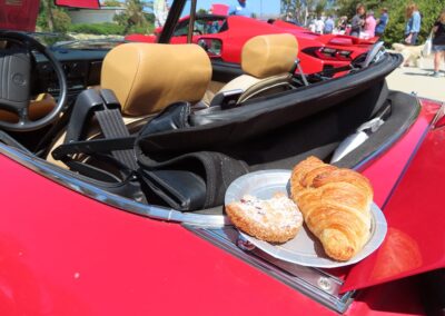 Cars and Coffee. Croissant and Car in Seaview